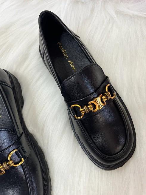 Round Toe Chunky Loafers
